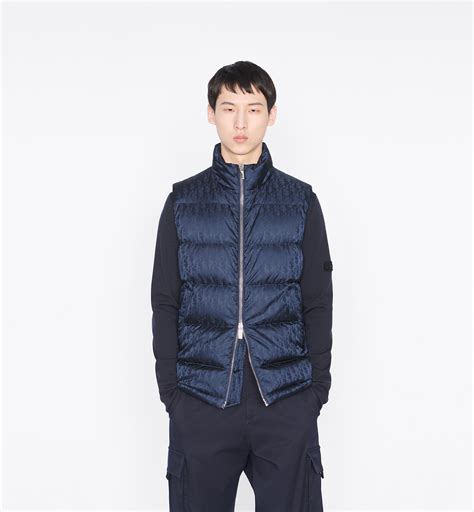 dior light blue jacket|dior sleeveless down jacket.